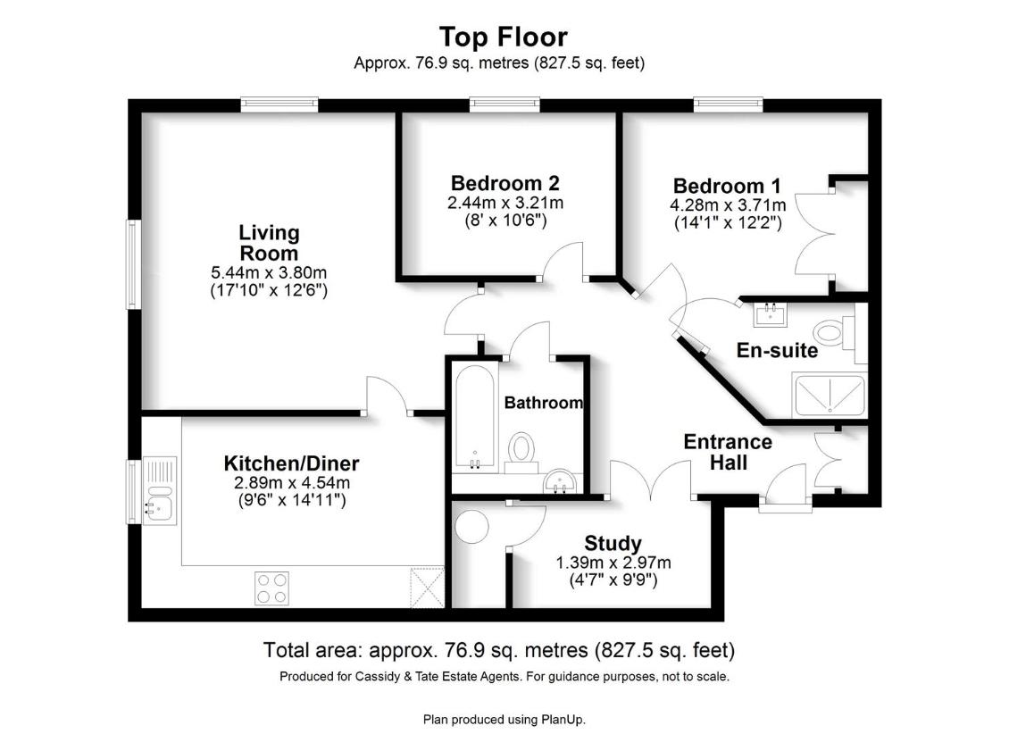 2 bedroom flat for sale - floorplan