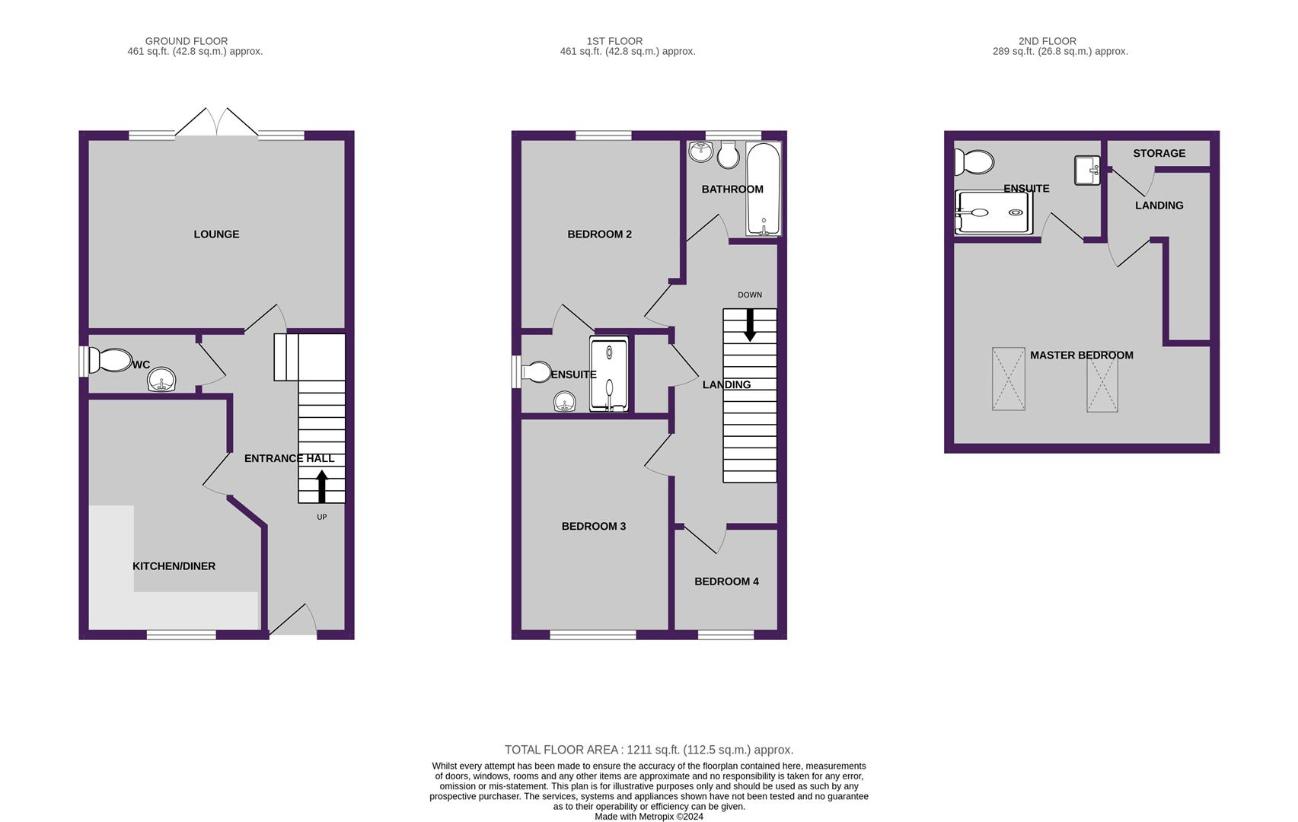 4 bedroom property for sale - floorplan