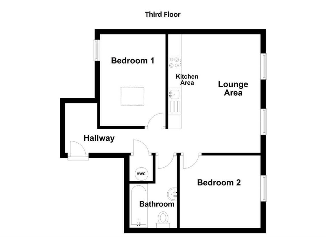 2 bedroom flat for sale - floorplan