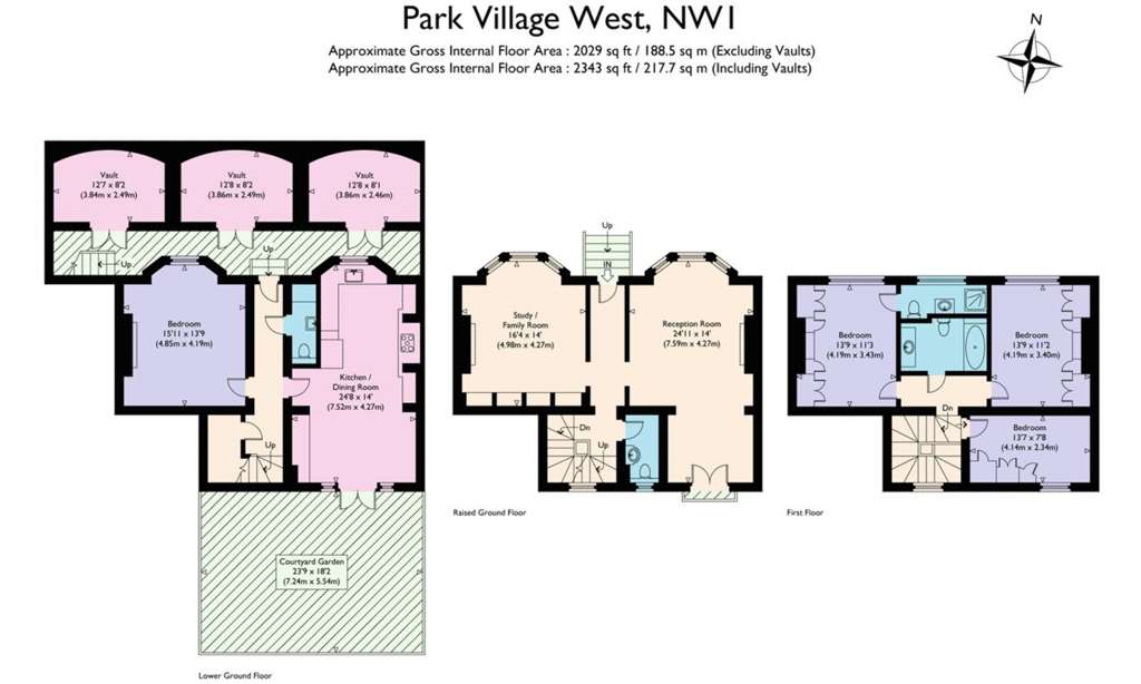 3 bedroom terraced house to rent - floorplan