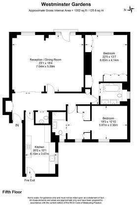 2 bedroom flat to rent - floorplan