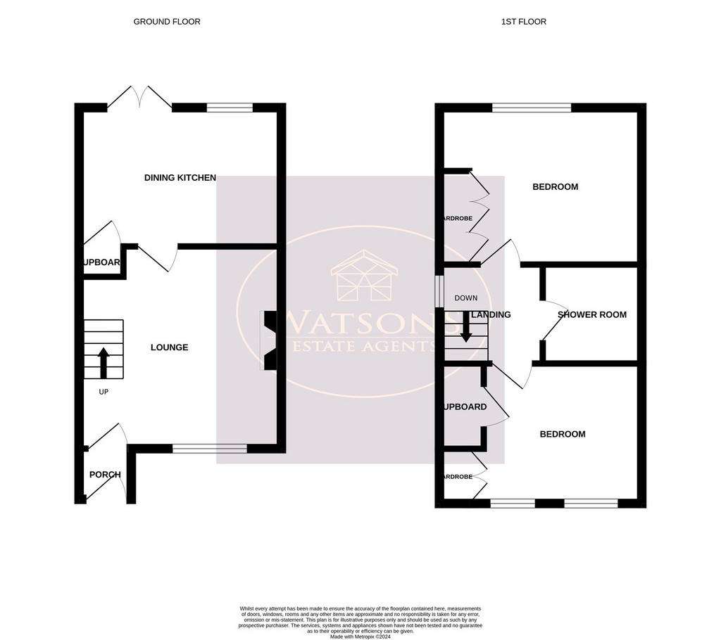 2 bedroom semi-detached house for sale - floorplan