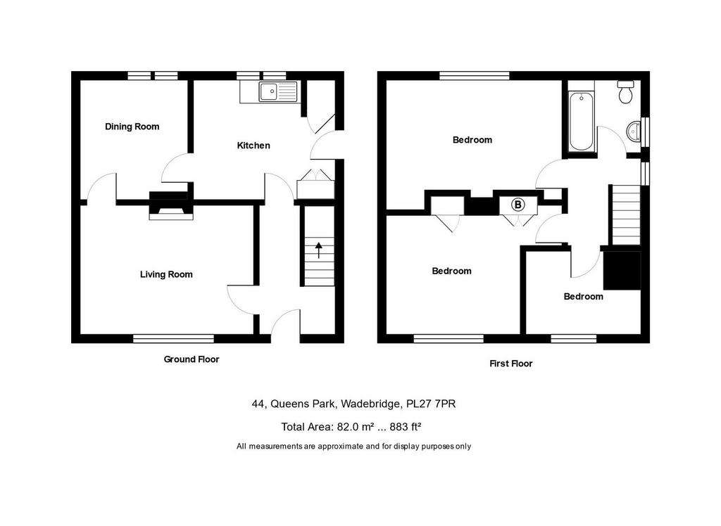 3 bedroom semi-detached house for sale - floorplan