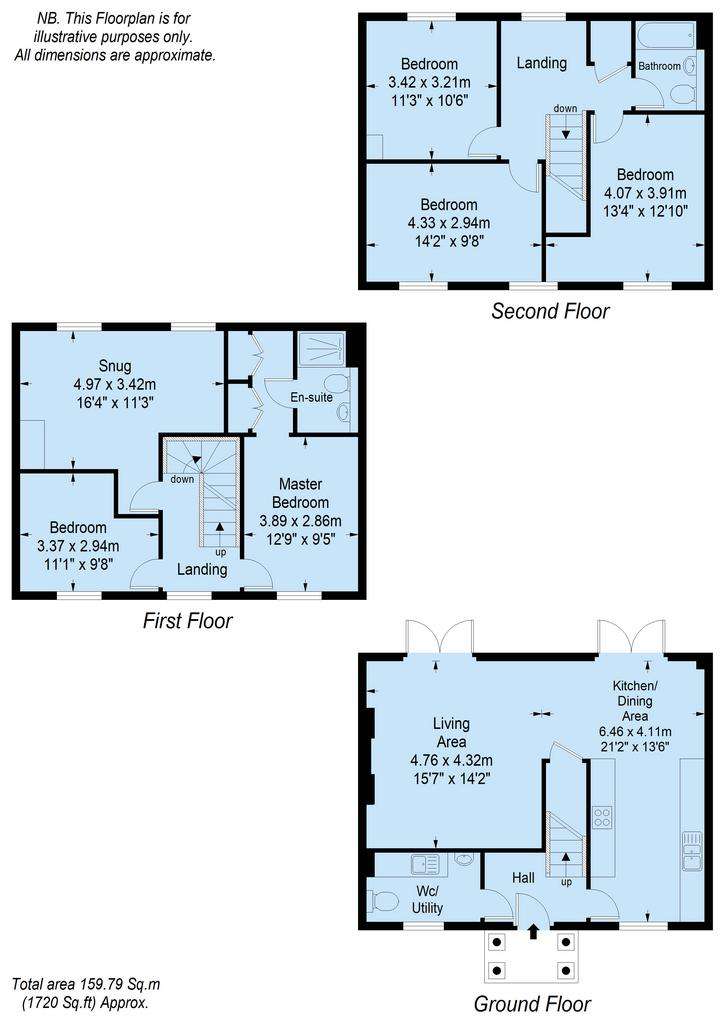 5 bedroom semi-detached house for sale - floorplan