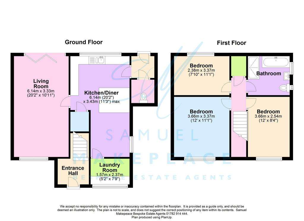 3 bedroom detached house for sale - floorplan