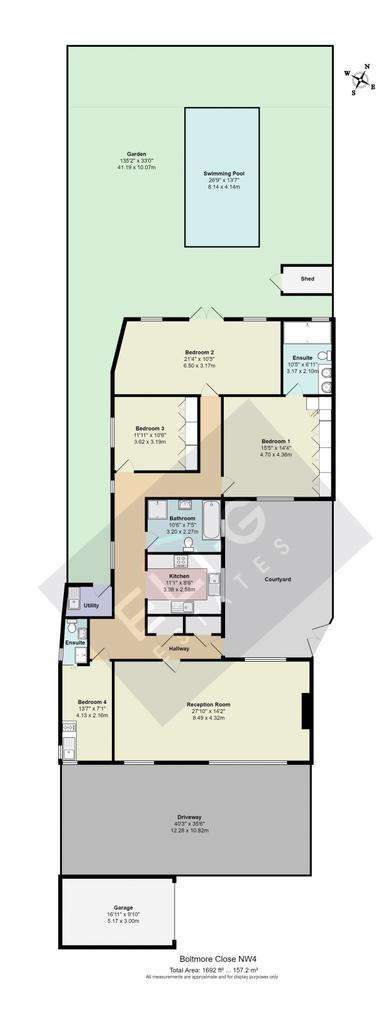 3 bedroom bungalow to rent - floorplan