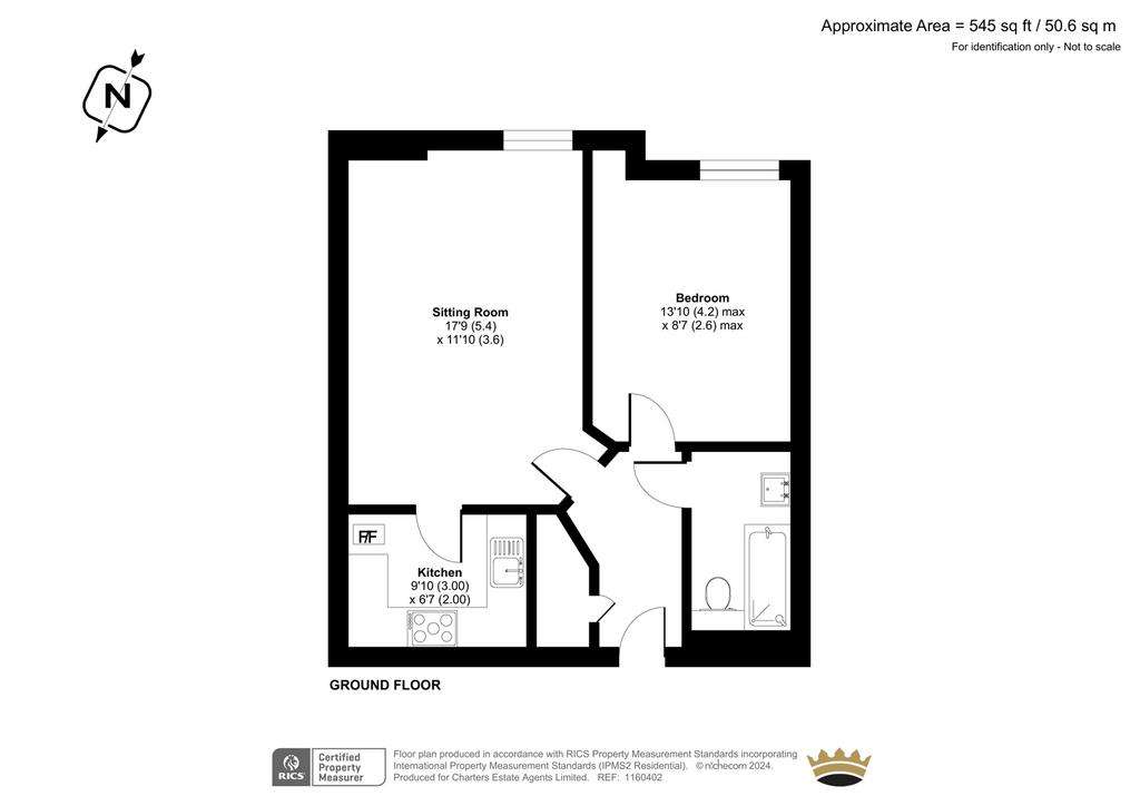 1 bedroom flat for sale - floorplan