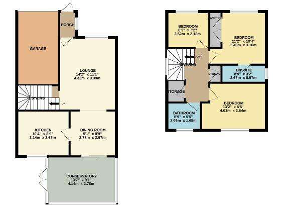 3 bedroom detached house for sale - floorplan