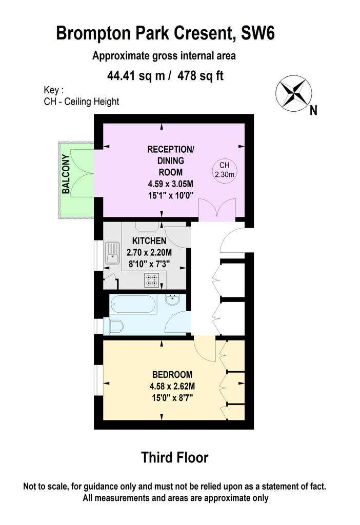 1 bedroom flat for sale - floorplan