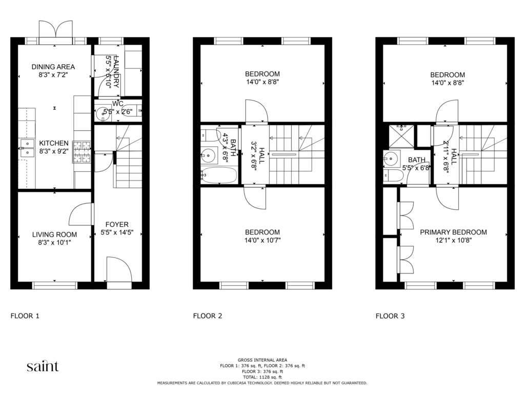 4 bedroom town house for sale - floorplan