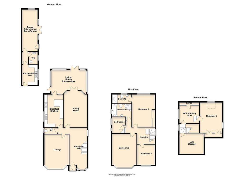 5 bedroom detached house for sale - floorplan