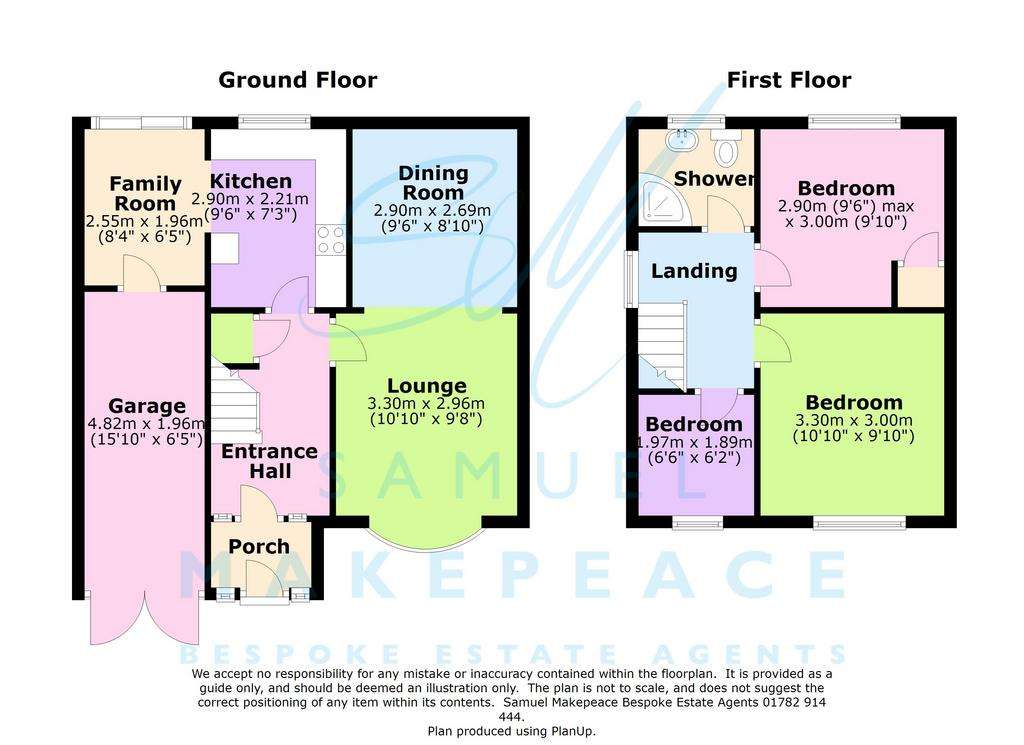 3 bedroom semi-detached house for sale - floorplan