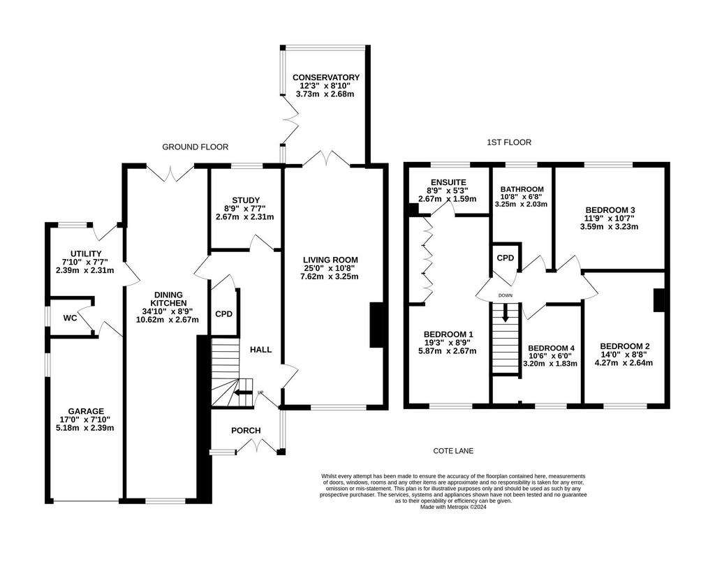 4 bedroom detached house for sale - floorplan