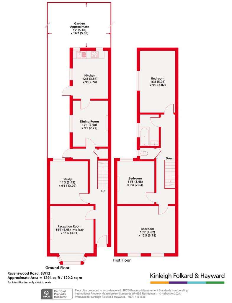 3 bedroom terraced house for sale - floorplan