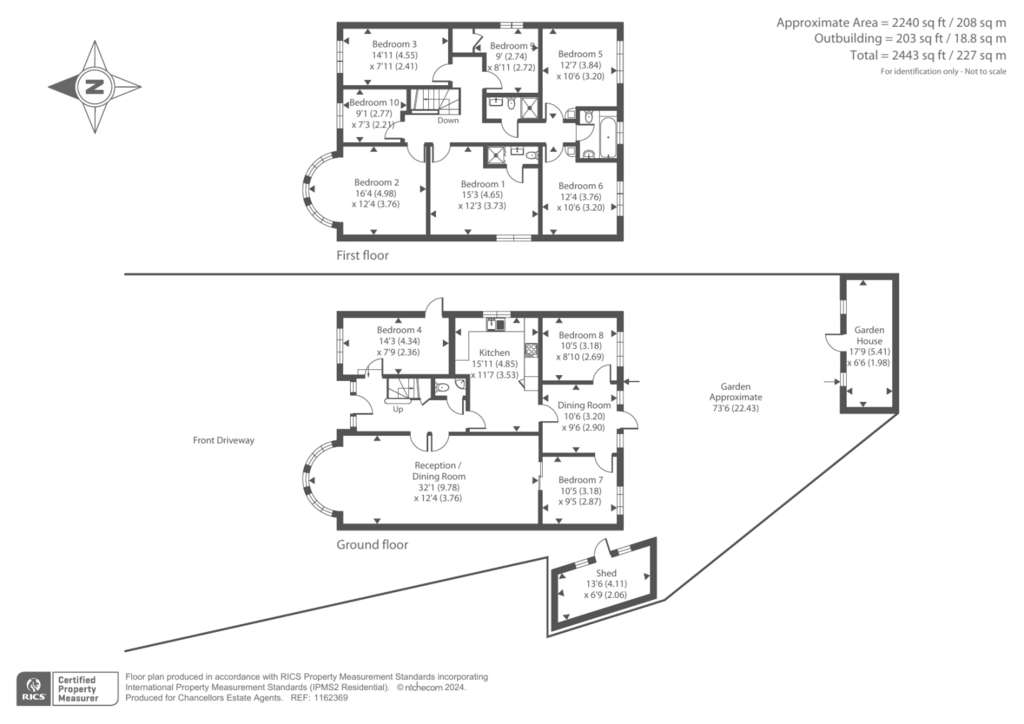 7 bedroom detached house for sale - floorplan