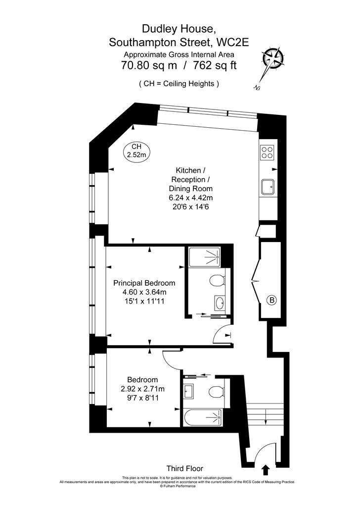 2 bedroom flat to rent - floorplan