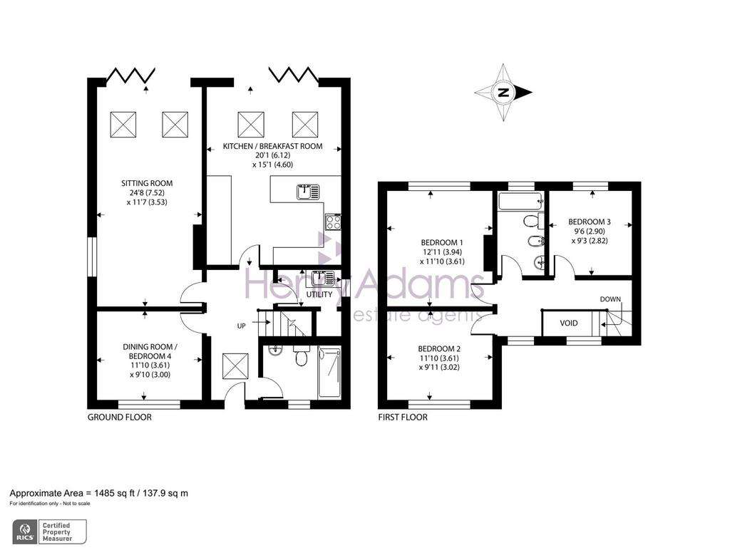 3 bedroom detached house for sale - floorplan