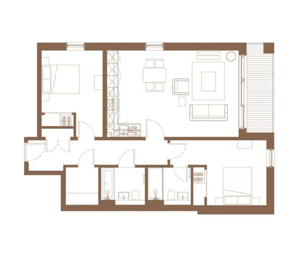 2 bedroom flat for sale - floorplan