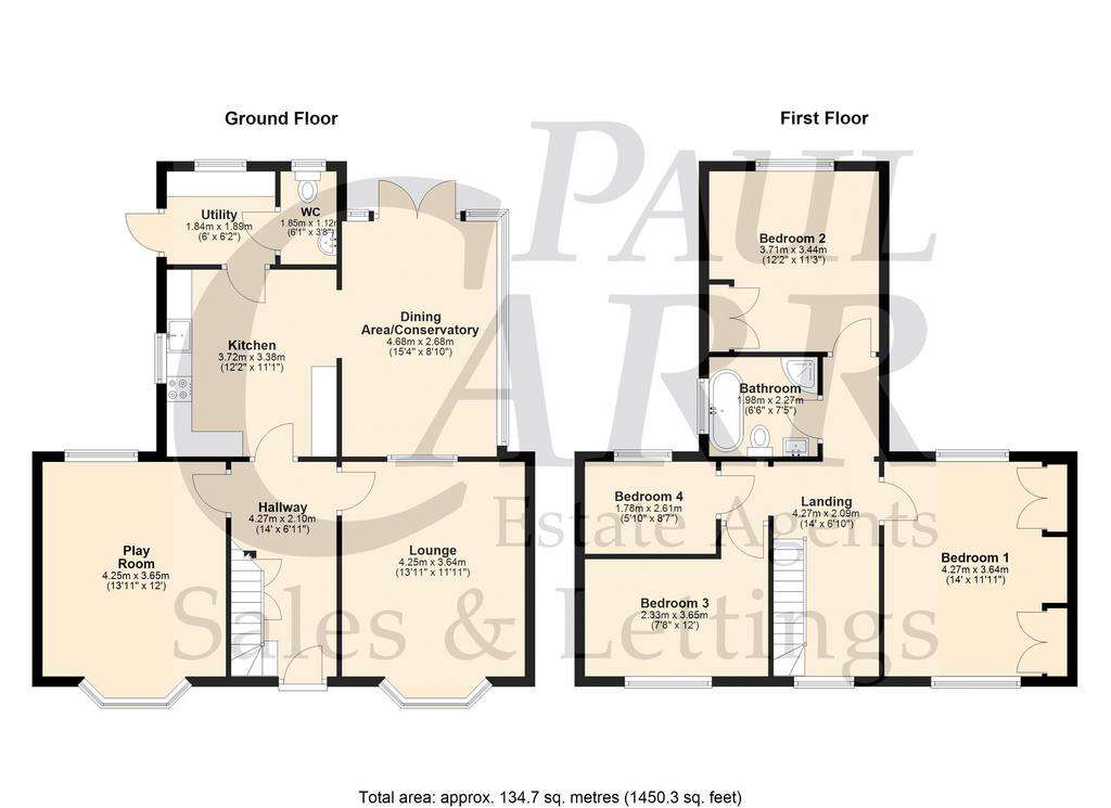 4 bedroom detached house for sale - floorplan