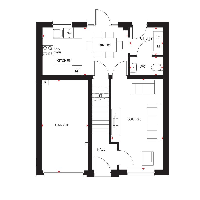 4 bedroom detached house for sale - floorplan