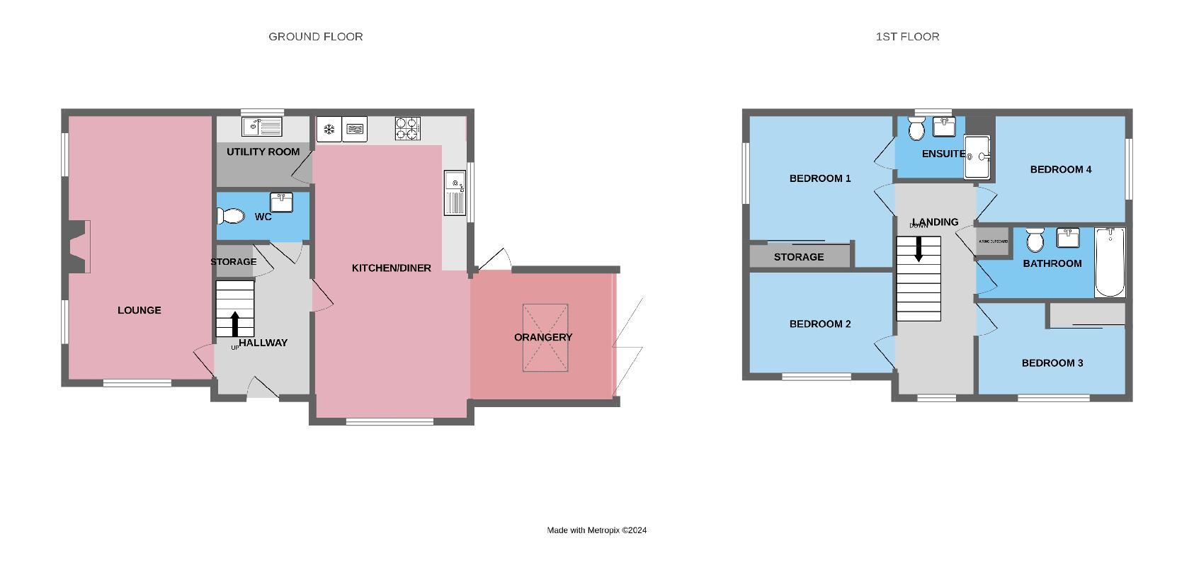 4 bedroom property for sale - floorplan