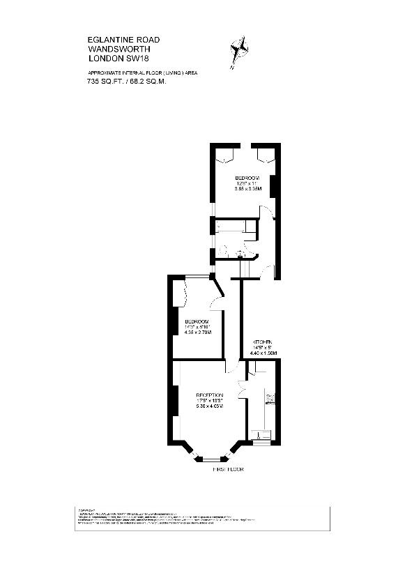 2 bedroom flat for sale - floorplan