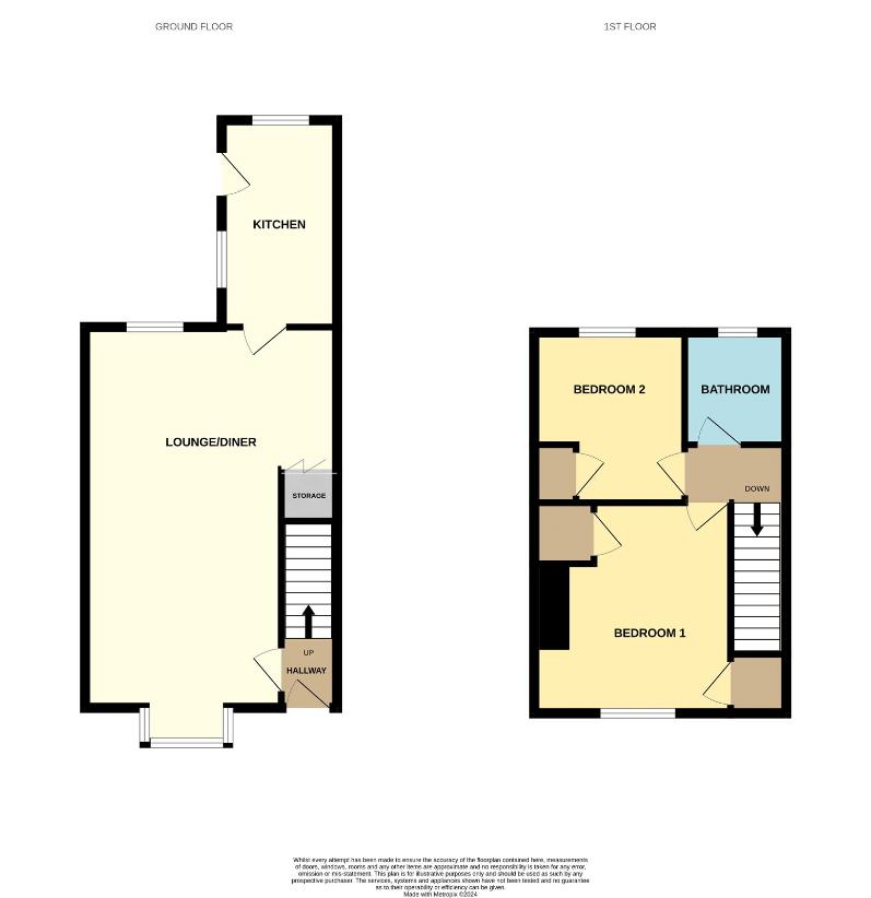 2 bedroom property for sale - floorplan