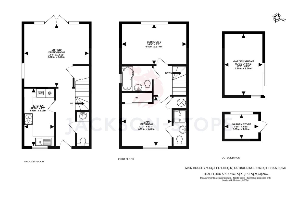 2 bedroom property for sale - floorplan