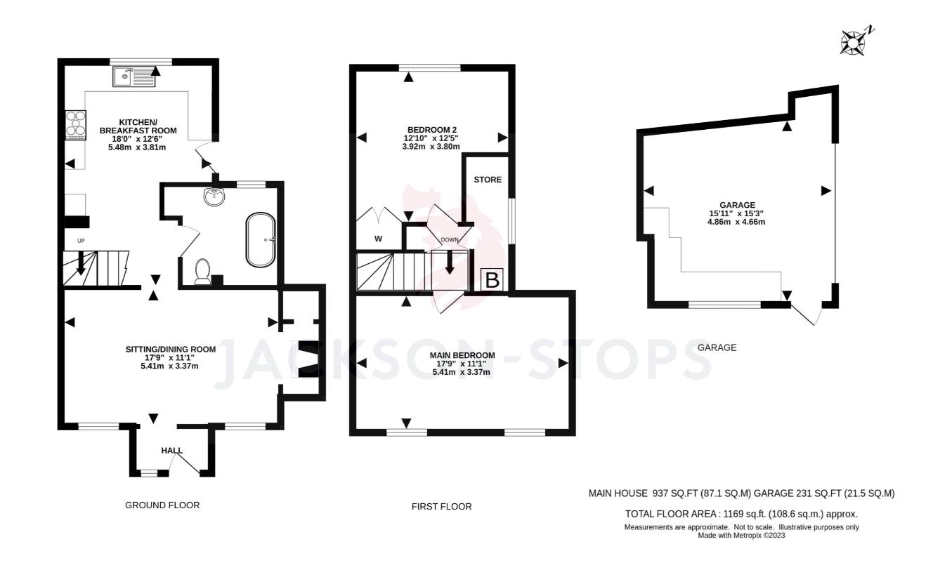 2 bedroom property for sale - floorplan