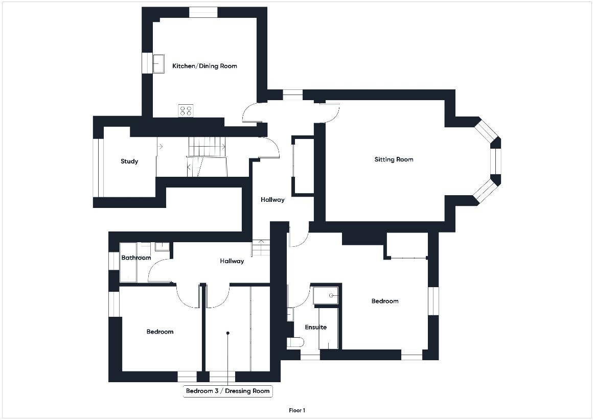 3 bedroom flat for sale - floorplan