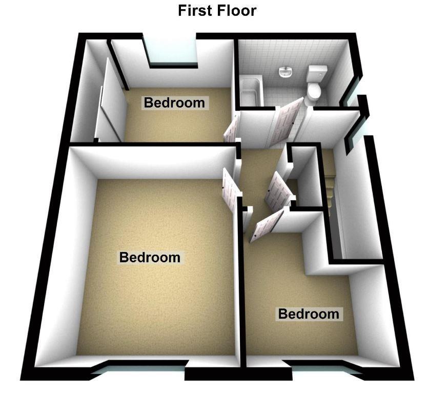 3 bedroom semi-detached house for sale - floorplan