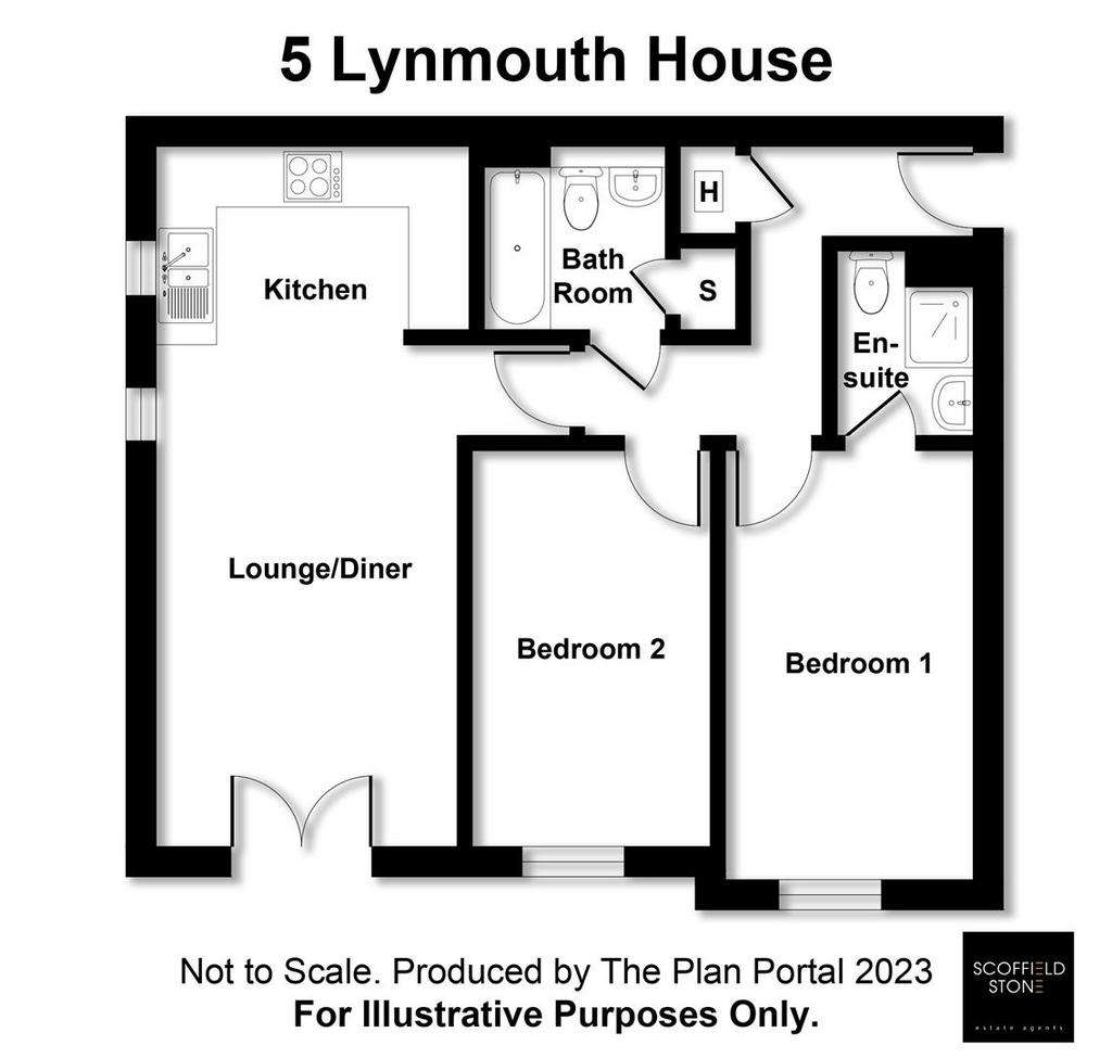 2 bedroom flat to rent - floorplan