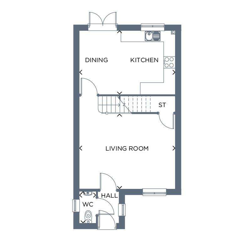 3 bedroom detached house for sale - floorplan