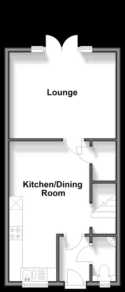 2 bedroom terraced house for sale - floorplan