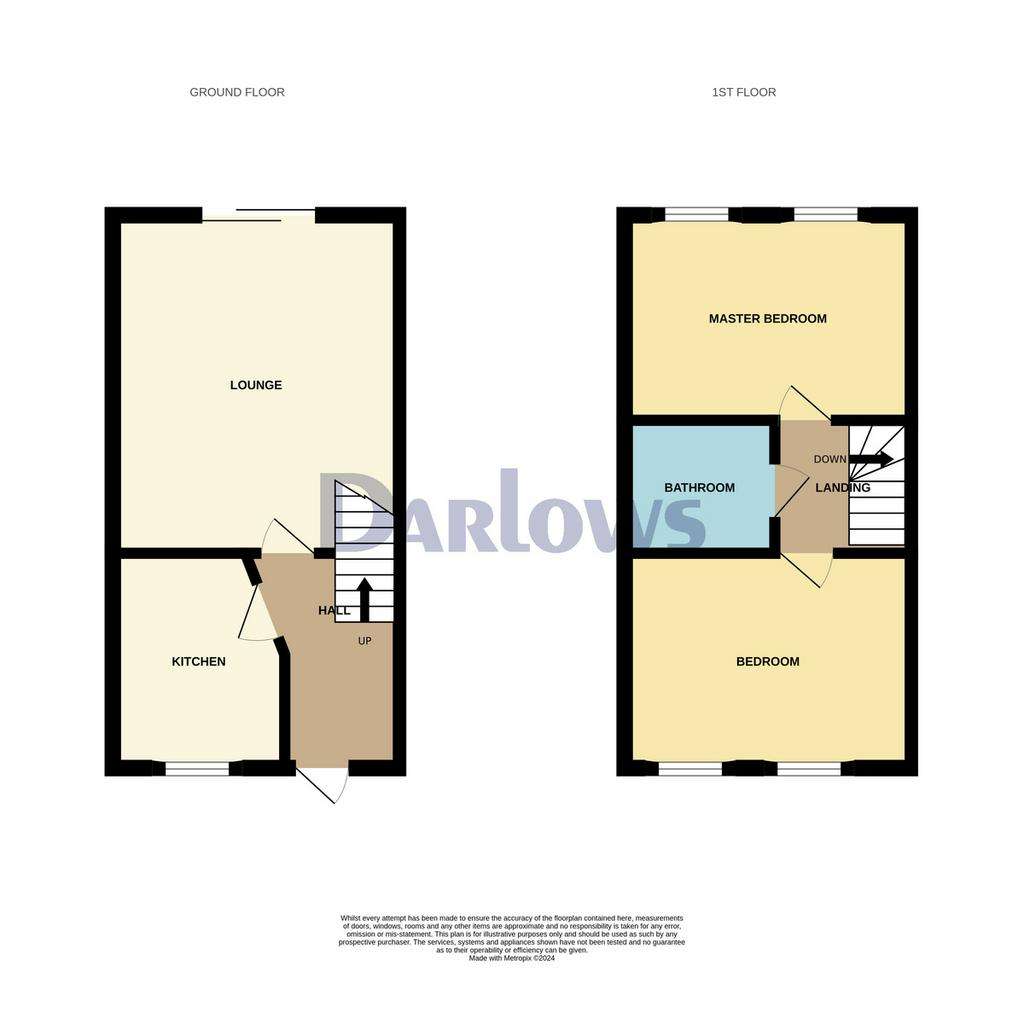 2 bedroom terraced house for sale - floorplan