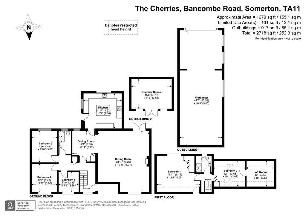 5 bedroom bungalow for sale - floorplan