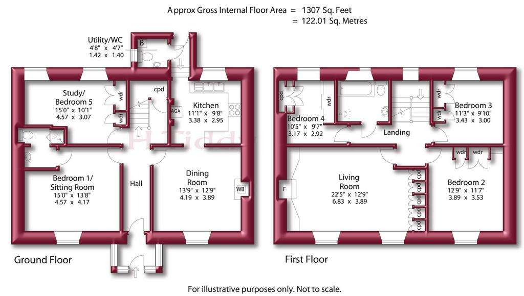 4 bedroom detached house for sale - floorplan