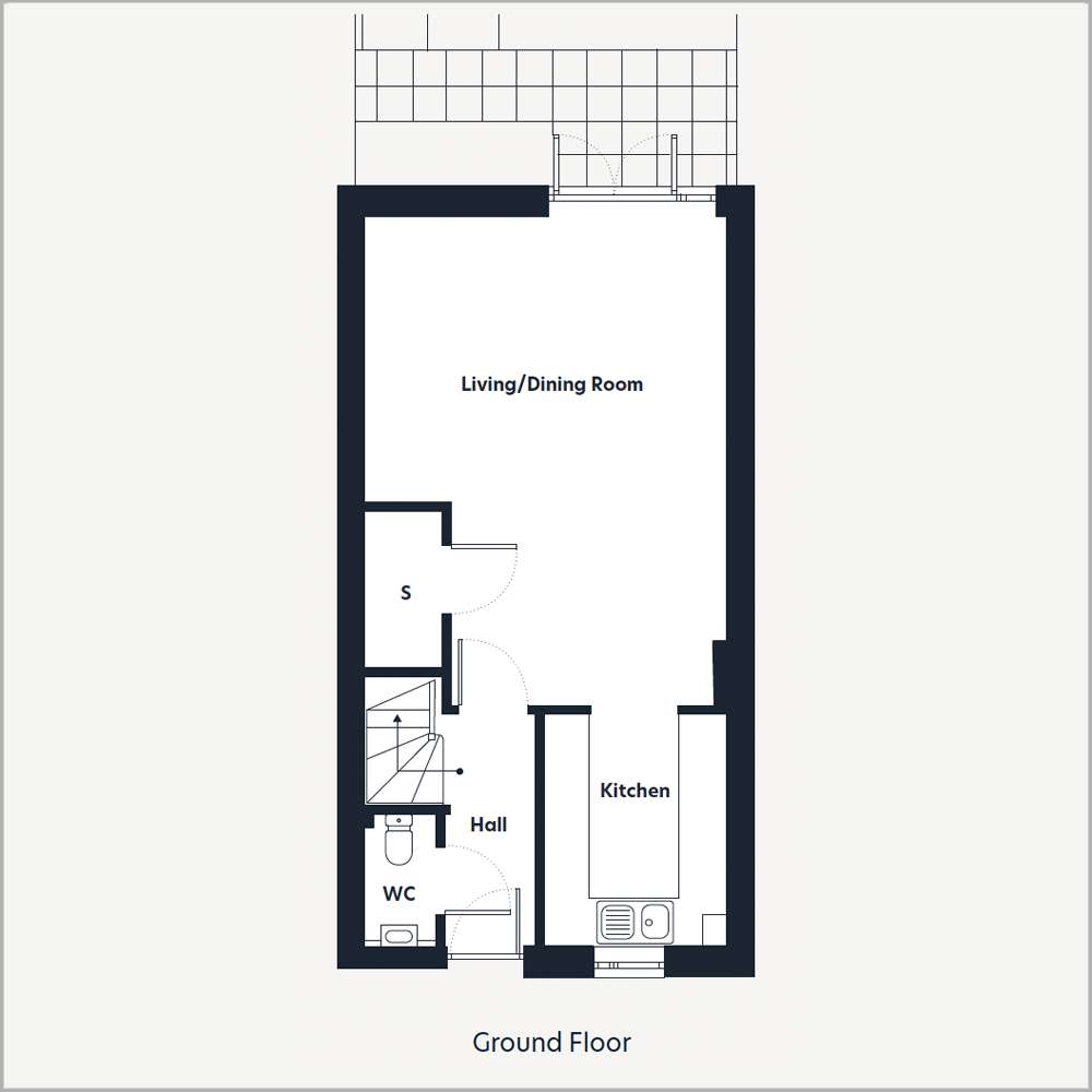 3 bedroom terraced house for sale - floorplan