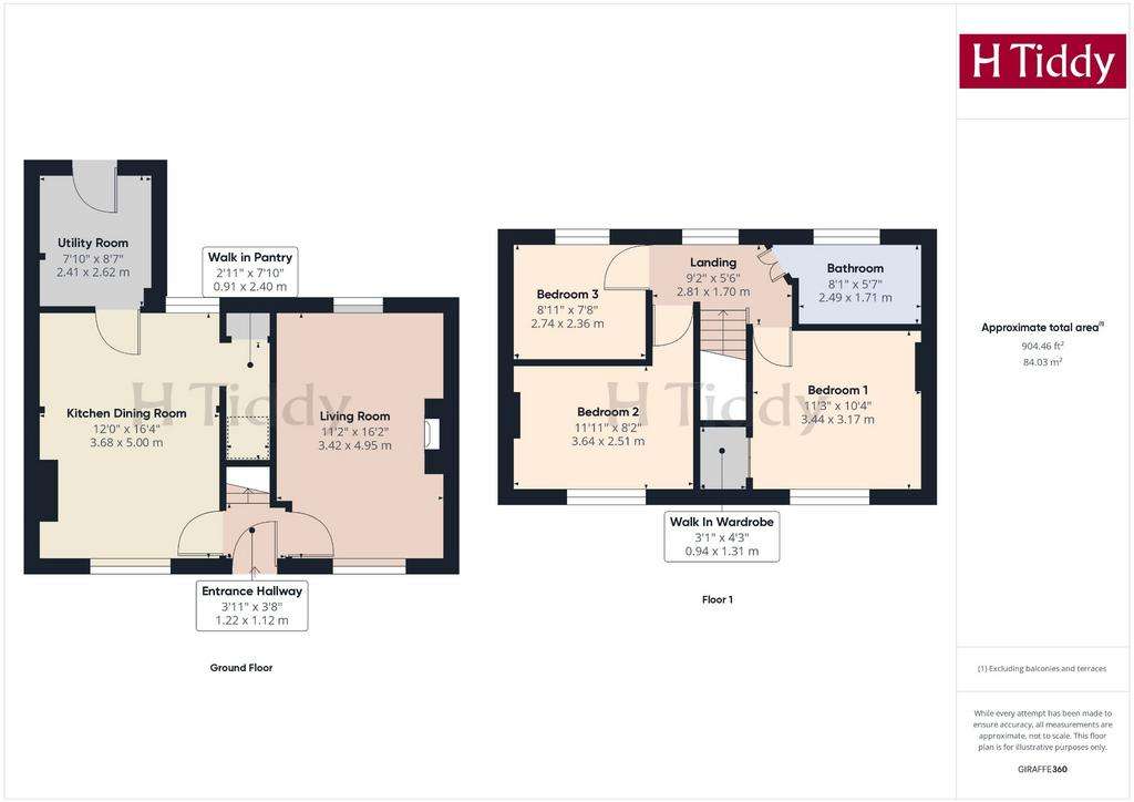 3 bedroom terraced house for sale - floorplan