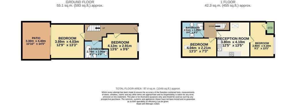 4 bedroom flat to rent - floorplan