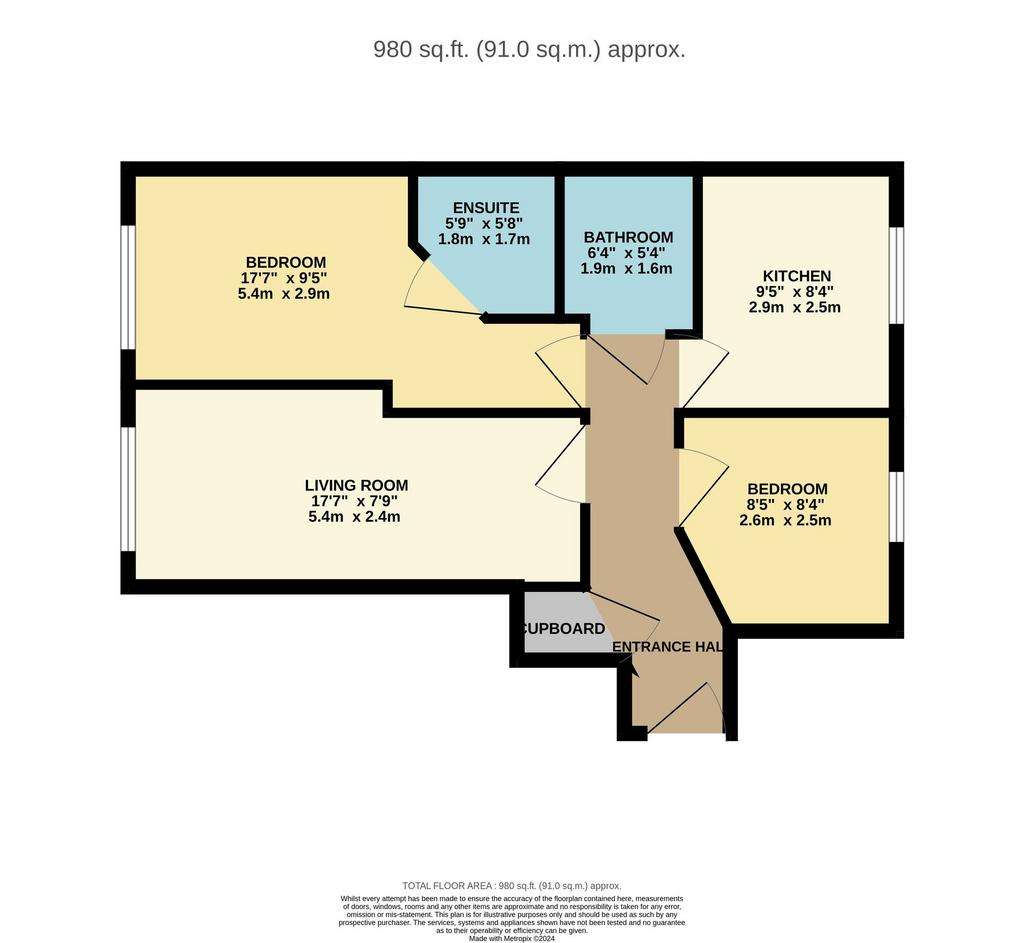 2 bedroom flat for sale - floorplan