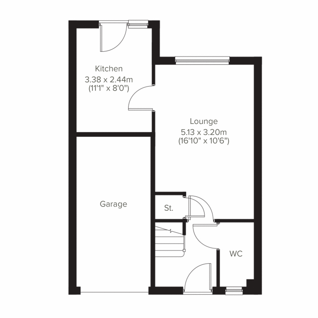 3 bedroom semi-detached house for sale - floorplan