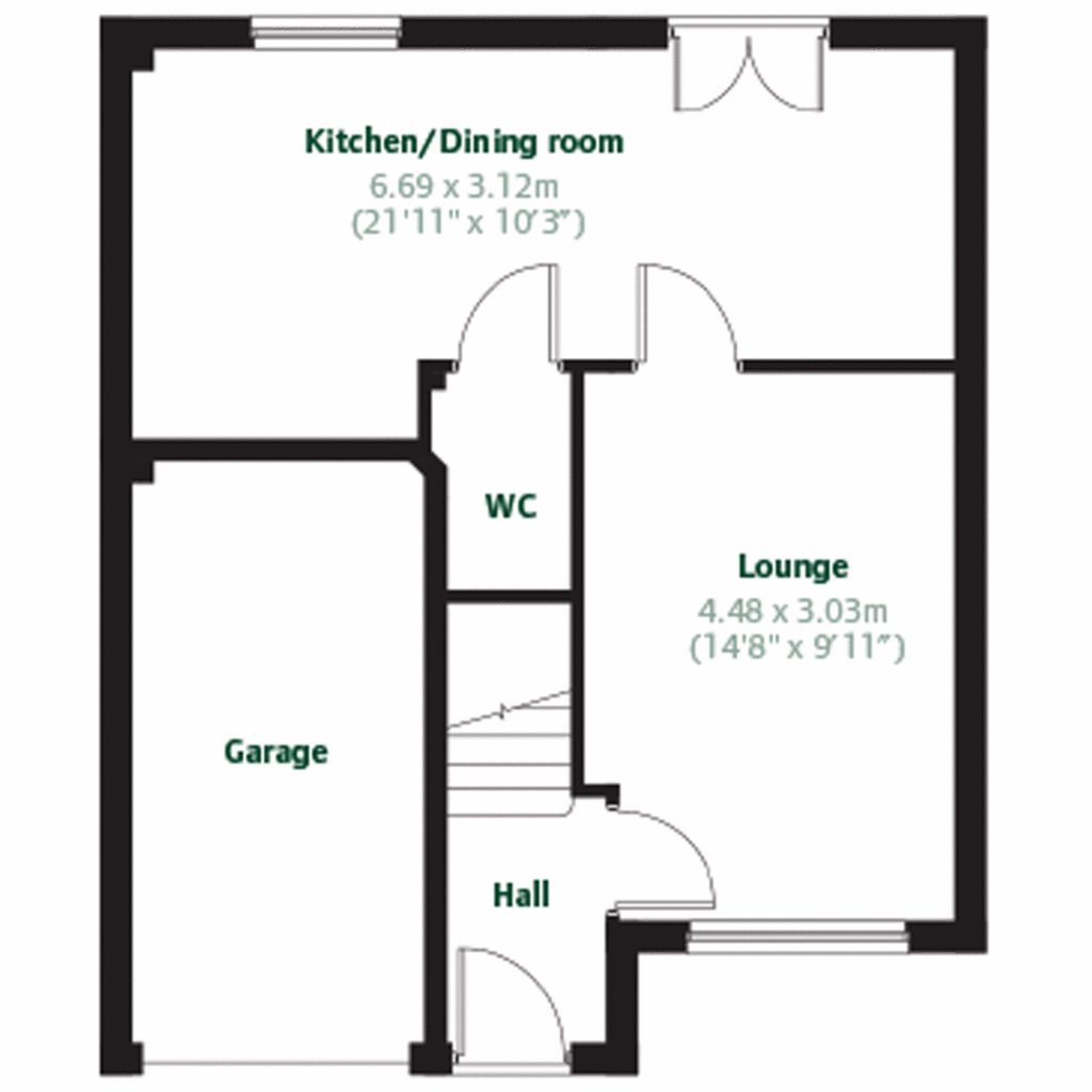 3 bedroom detached house for sale - floorplan