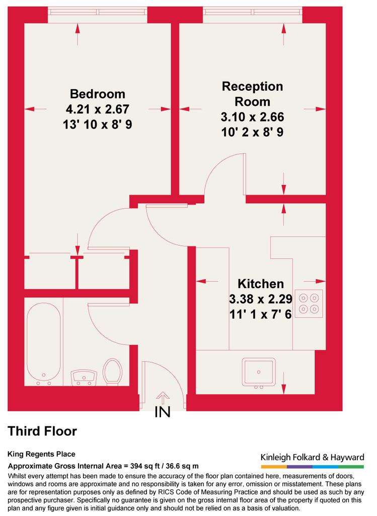 1 bedroom flat for sale - floorplan