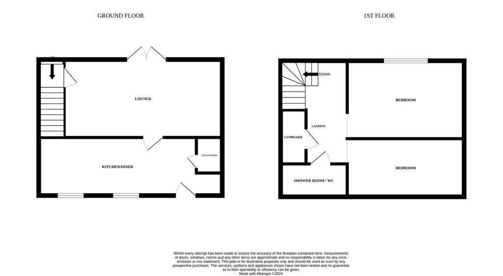 2 bedroom terraced house for sale - floorplan