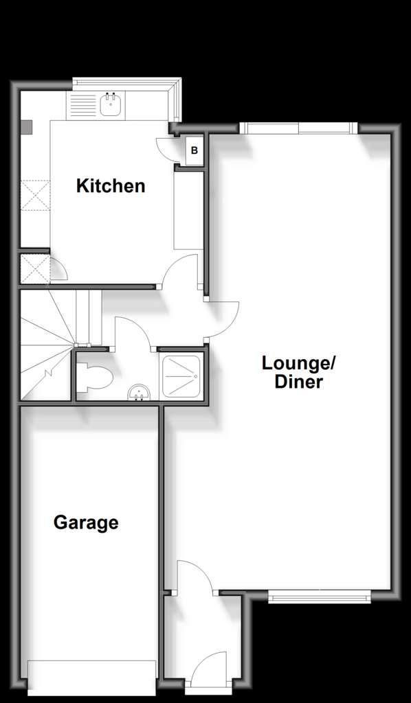 3 bedroom semi-detached house for sale - floorplan