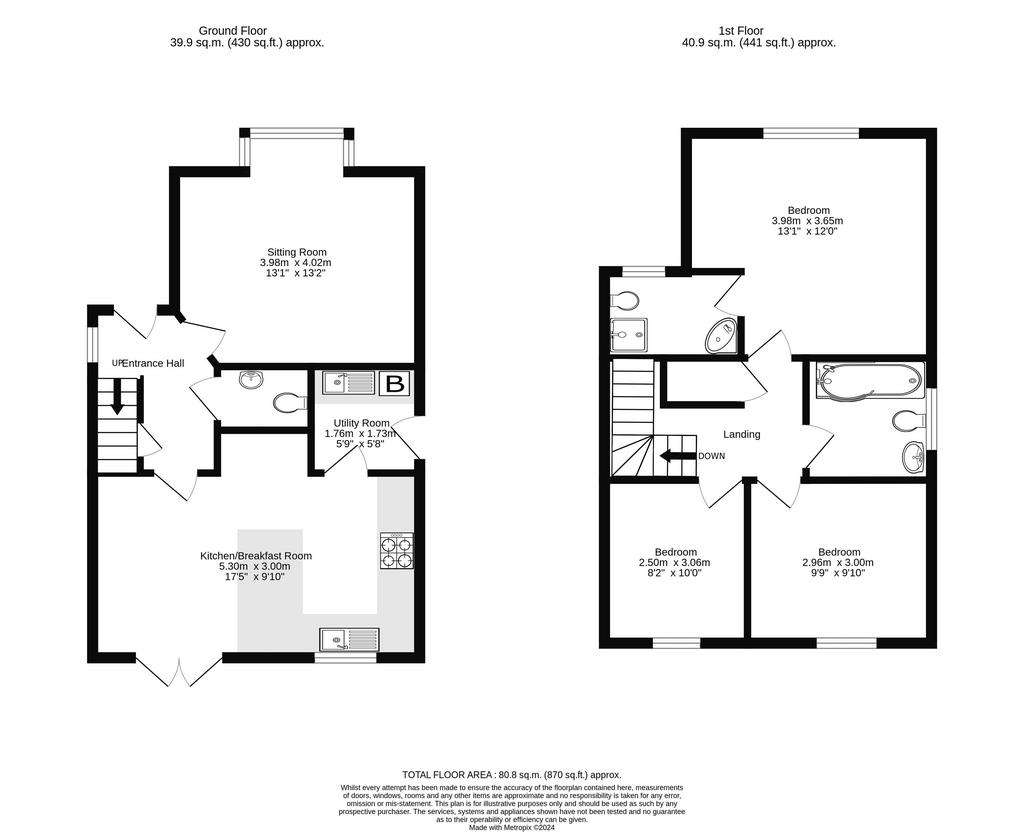 3 bedroom detached house for sale - floorplan