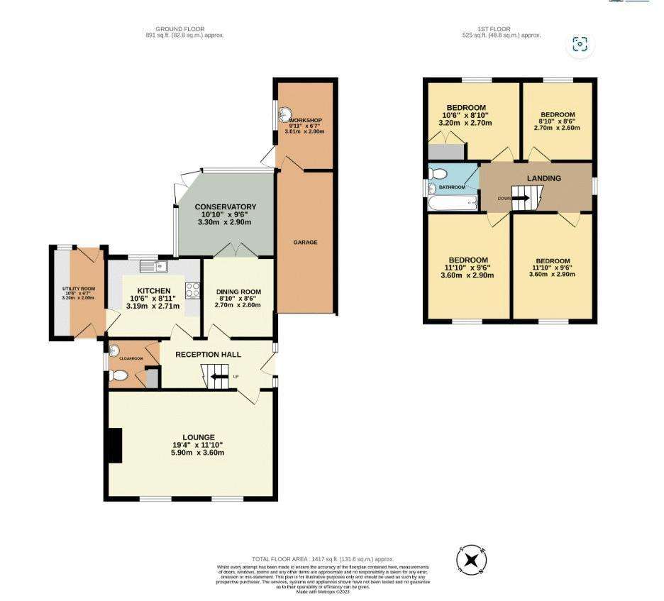 4 bedroom detached house for sale - floorplan