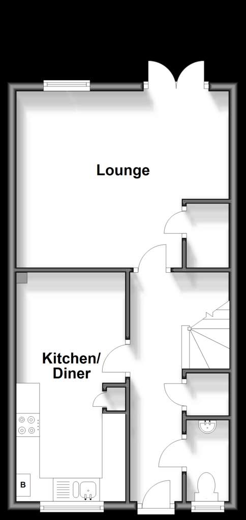 3 bedroom terraced house for sale - floorplan