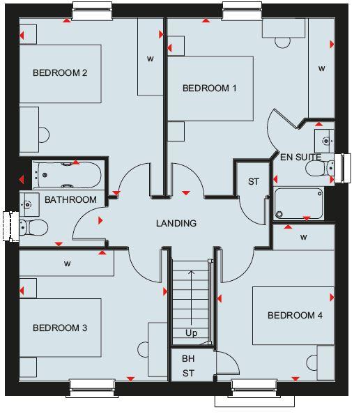 4 bedroom detached house for sale - floorplan